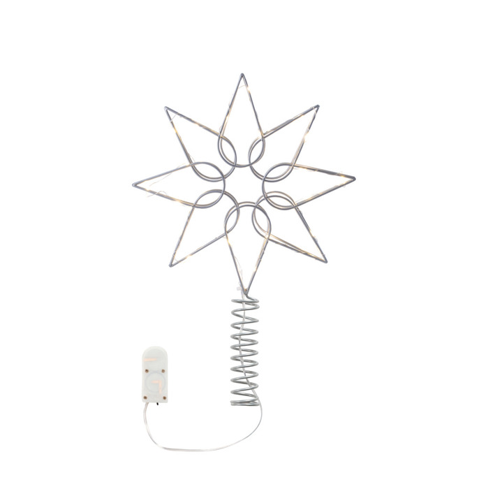 Toppstjerne med 20 mikro-LED 20 cm